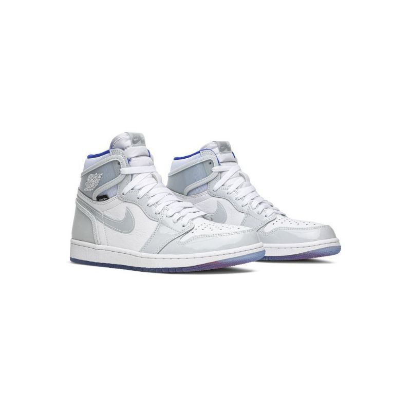 Pánské Boty Air Jordan 1 High Zoom Bílá Modrá Šedá