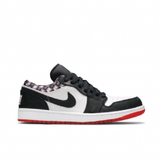 Pánské Boty Air Jordan 1 Low Bílý Černá Červené