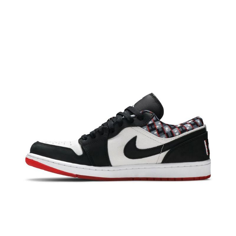 Pánské Boty Air Jordan 1 Low Bílý Černá Červené