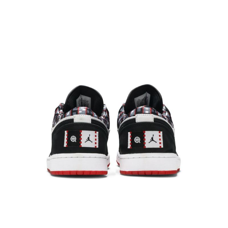 Pánské Boty Air Jordan 1 Low Bílý Černá Červené
