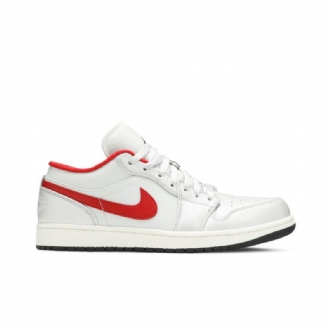Pánské Boty Air Jordan 1 Low Bílý Červené