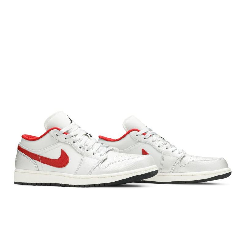 Pánské Boty Air Jordan 1 Low Bílý Červené