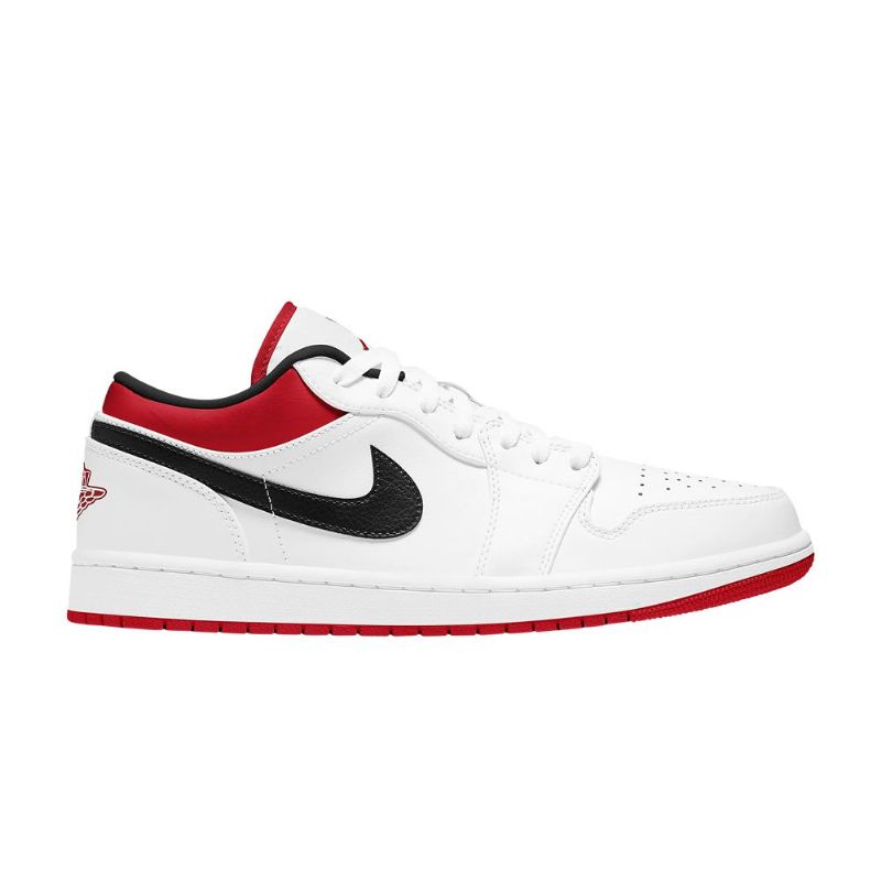 Pánské Boty Air Jordan 1 Low Bílý Červené Černá