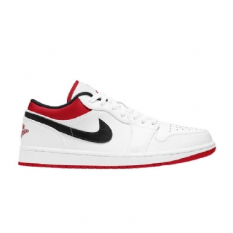 Pánské Boty Air Jordan 1 Low Bílý Červené Černá