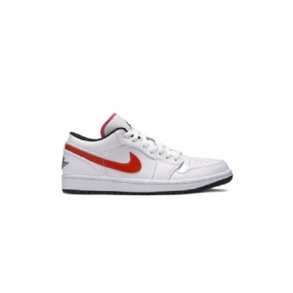 Pánské Boty Air Jordan 1 Low Bílý Červené Černá