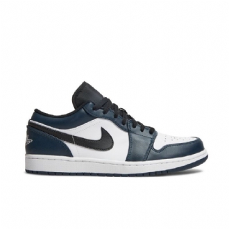 Pánské Boty Air Jordan 1 Low Bílý Modrý Černá