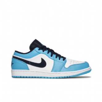 Pánské Boty Air Jordan 1 Low Bílý Modrý Černá