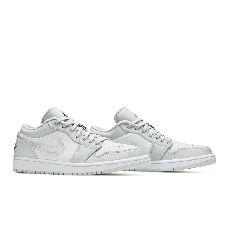 Pánské Boty Air Jordan 1 Low Bílý Šedá