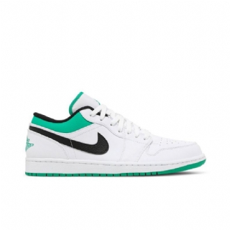 Pánské Boty Air Jordan 1 Low Bílý Zelená Černá