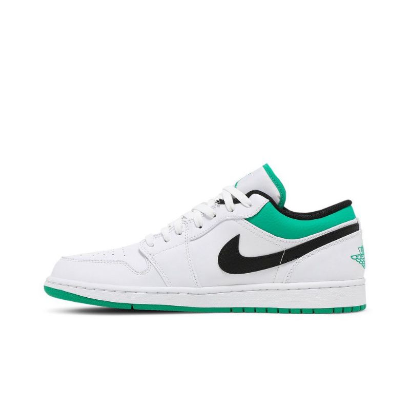 Pánské Boty Air Jordan 1 Low Bílý Zelená Černá