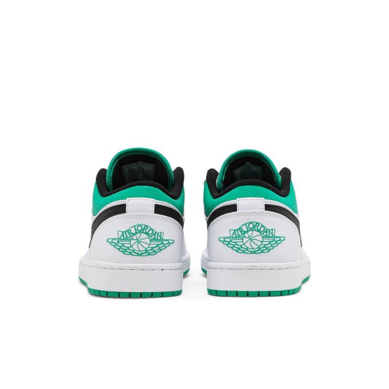 Pánské Boty Air Jordan 1 Low Bílý Zelená Černá