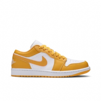 Pánské Boty Air Jordan 1 Low Bílý Zlatý
