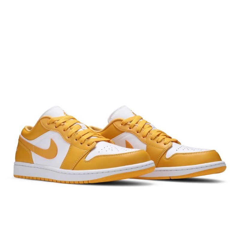 Pánské Boty Air Jordan 1 Low Bílý Zlatý