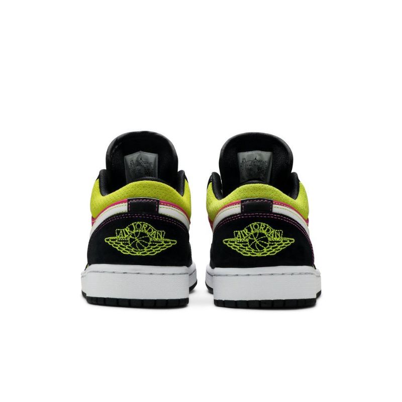Pánské Boty Air Jordan 1 Low Černá Bílý Růžová Zelená