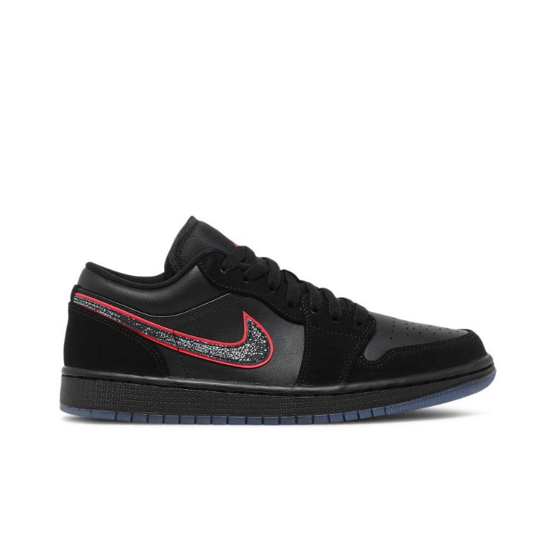 Pánské Boty Air Jordan 1 Low Černá Červené