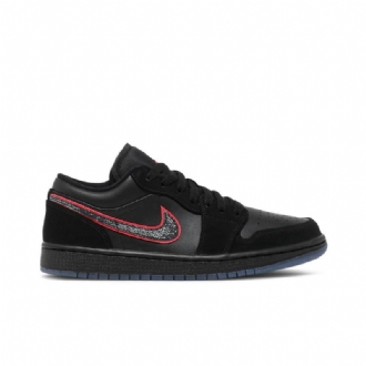 Pánské Boty Air Jordan 1 Low Černá Červené