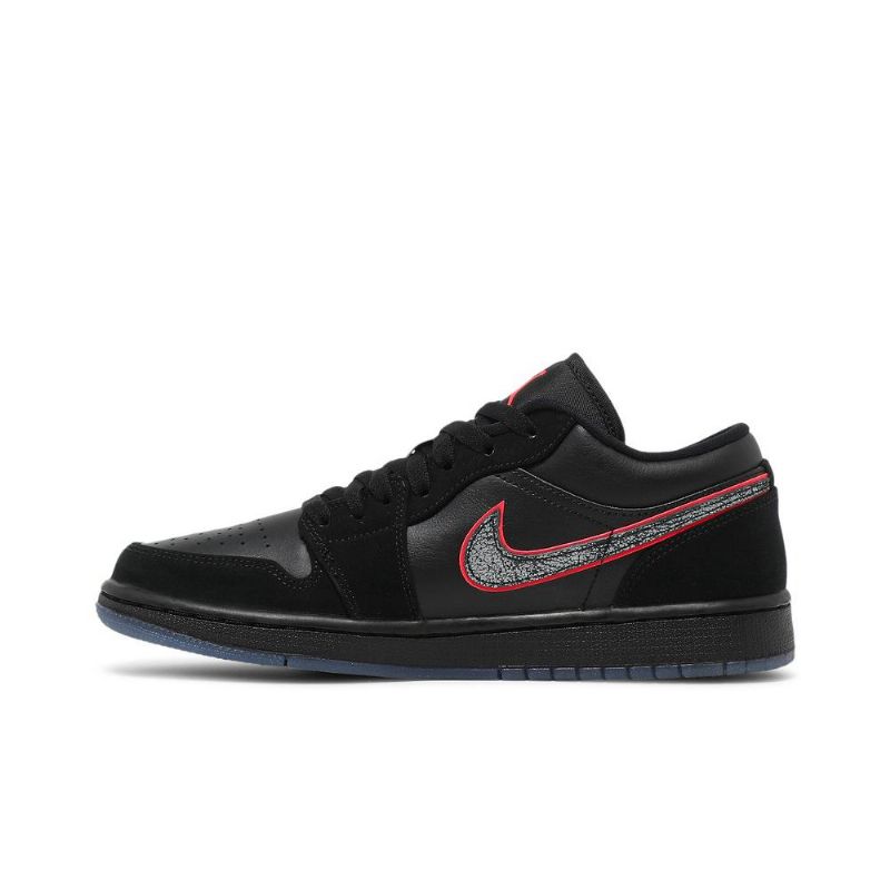 Pánské Boty Air Jordan 1 Low Černá Červené