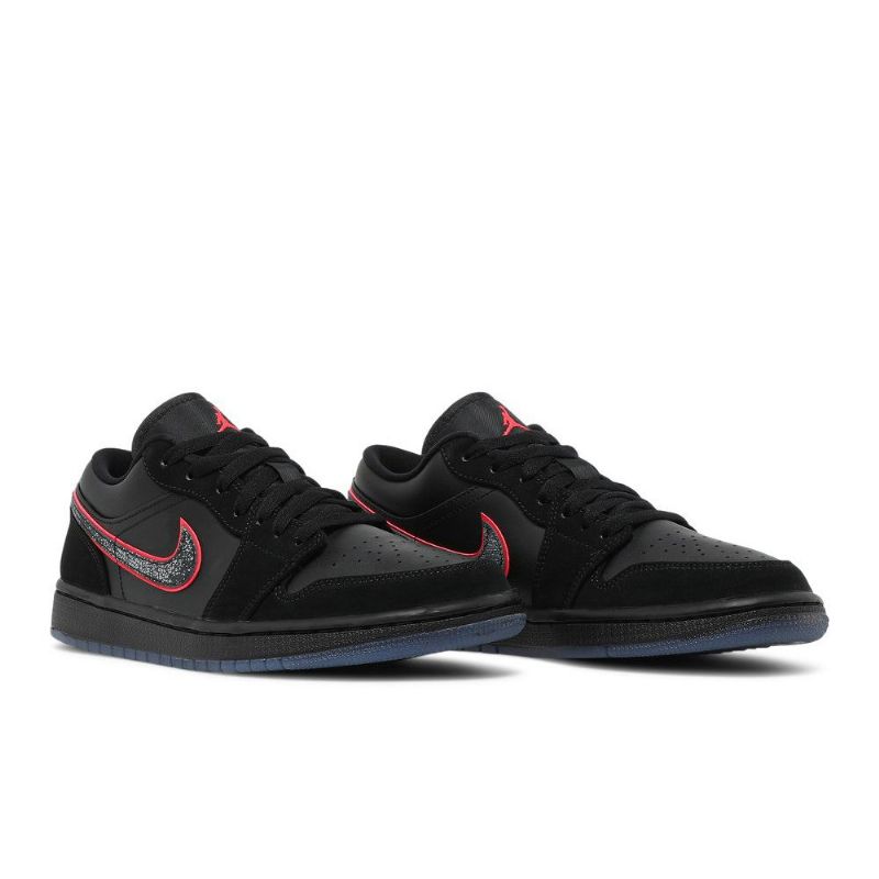 Pánské Boty Air Jordan 1 Low Černá Červené