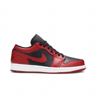 Pánské Boty Air Jordan 1 Low Černá Červené
