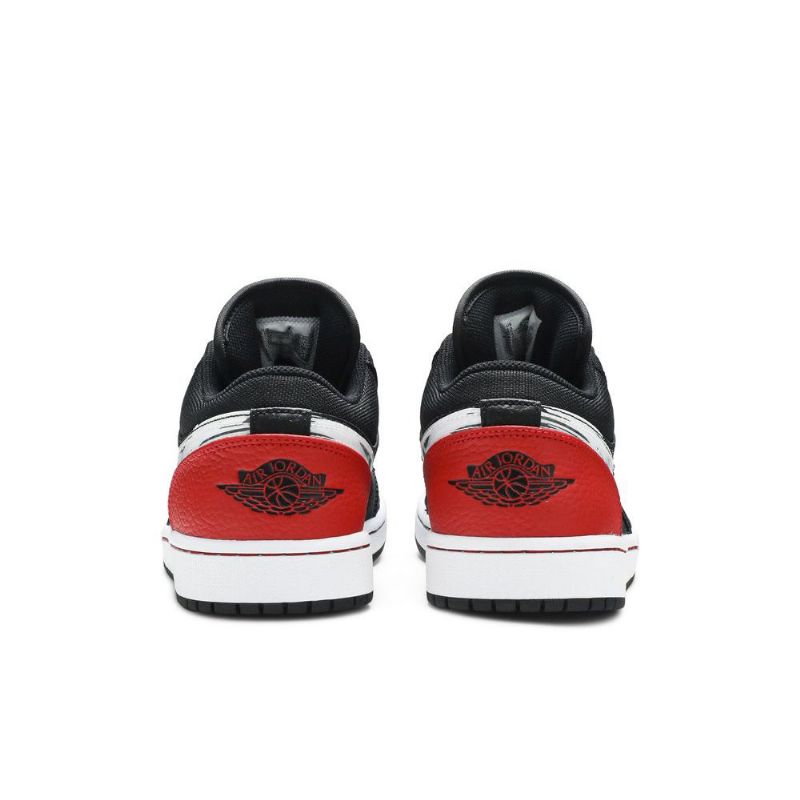 Pánské Boty Air Jordan 1 Low Černá Červené Stříbrný Bílý