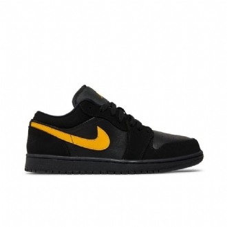 Pánské Boty Air Jordan 1 Low Černá Zlatý
