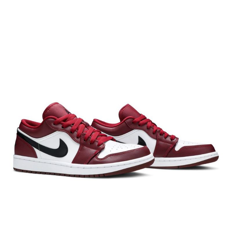 Pánské Boty Air Jordan 1 Low Červené Bílý Černá