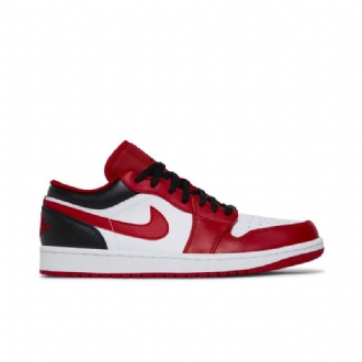 Pánské Boty Air Jordan 1 Low Červené Bílý Černá