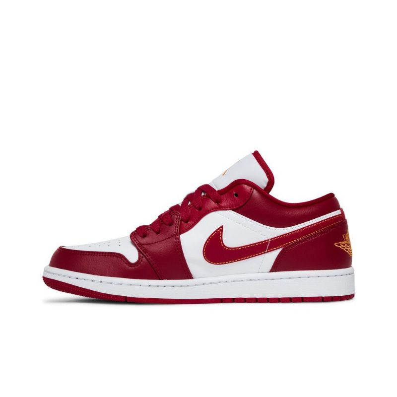 Pánské Boty Air Jordan 1 Low Červené Bílý Zlatý