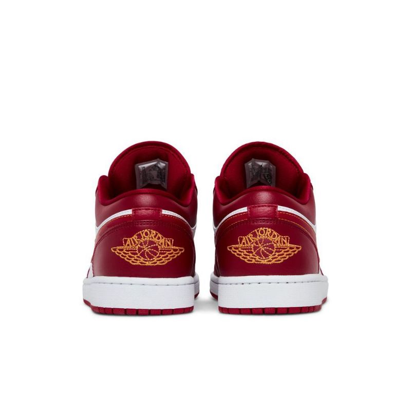 Pánské Boty Air Jordan 1 Low Červené Bílý Zlatý