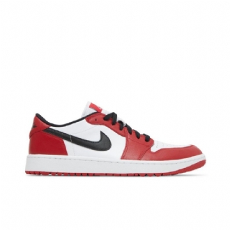 Pánské Boty Air Jordan 1 Low Golf Červená Bílá Černá