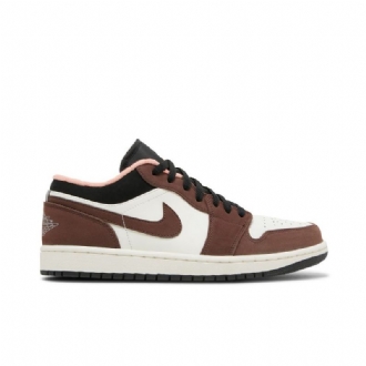 Pánské Boty Air Jordan 1 Low Hnědý Bílý Černá Růžová