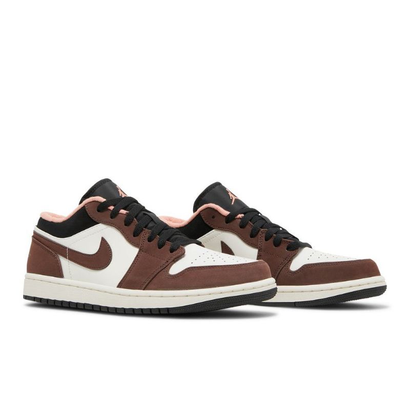 Pánské Boty Air Jordan 1 Low Hnědý Bílý Černá Růžová