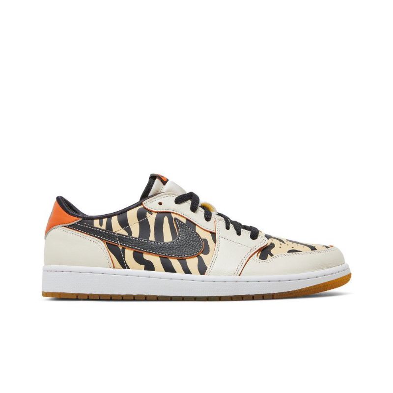 Pánské Boty Air Jordan 1 Low Og Bílá Černá Oranžová Béžová