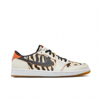Pánské Boty Air Jordan 1 Low Og Bílá Černá Oranžová Béžová