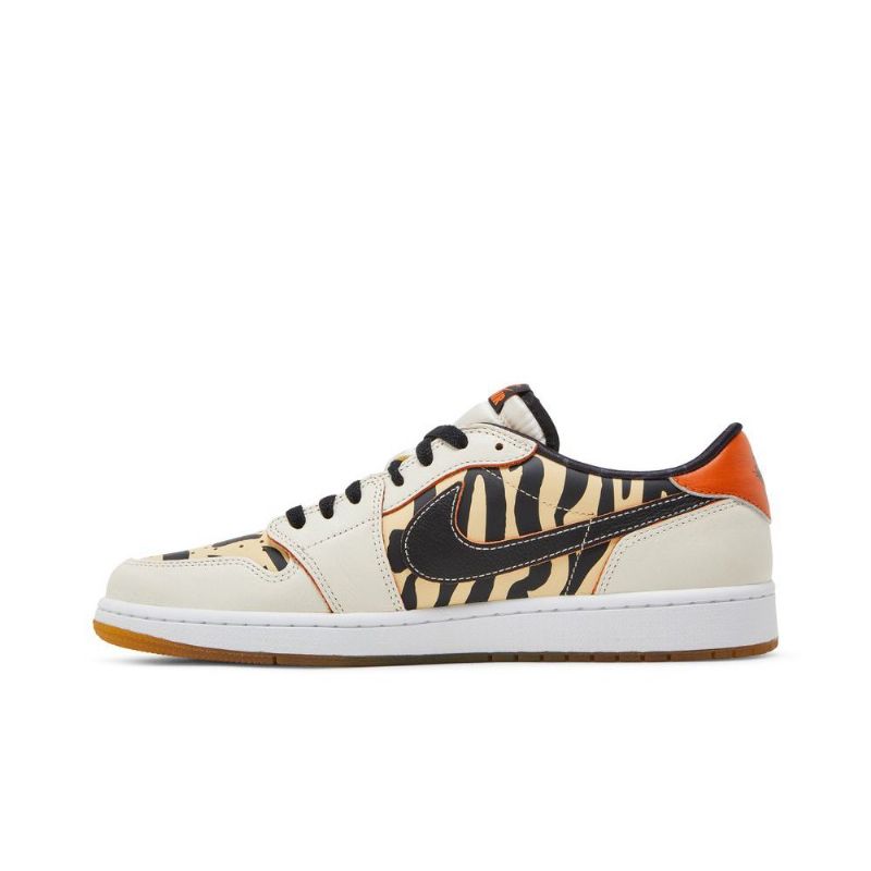Pánské Boty Air Jordan 1 Low Og Bílá Černá Oranžová Béžová