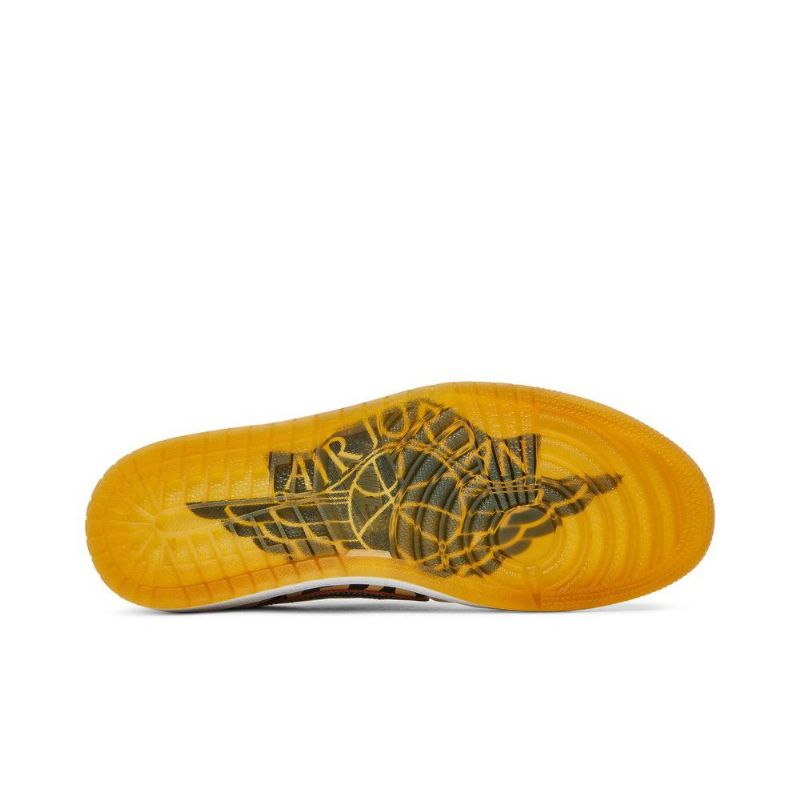 Pánské Boty Air Jordan 1 Low Og Bílá Černá Oranžová Béžová
