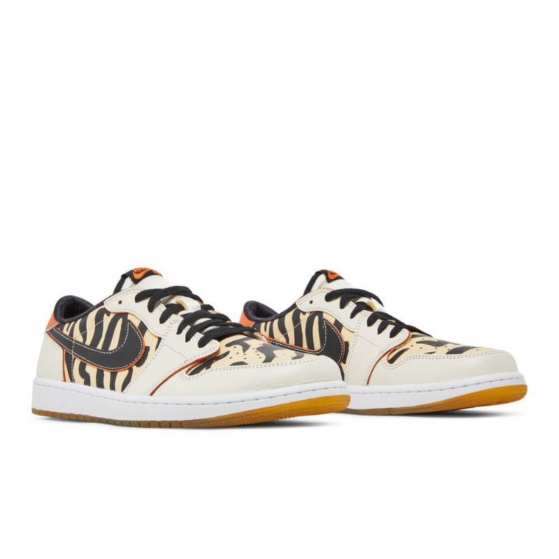 Pánské Boty Air Jordan 1 Low Og Bílá Černá Oranžová Béžová