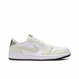 Pánské Boty Air Jordan 1 Low Og Bílý Zelená Šedá