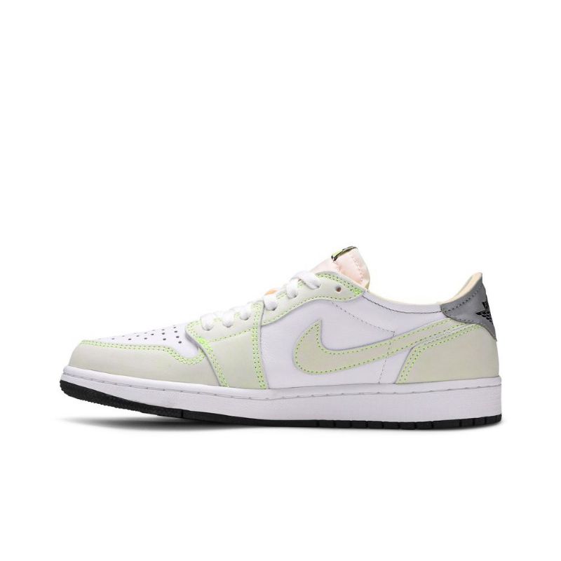 Pánské Boty Air Jordan 1 Low Og Bílý Zelená Šedá