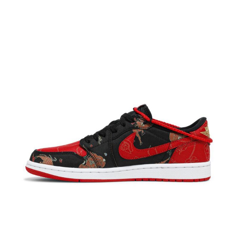 Pánské Boty Air Jordan 1 Low Og Červené Černá Zlatý