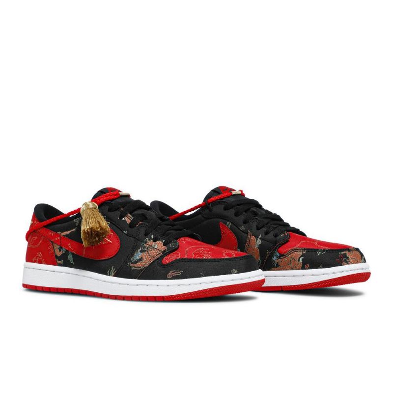 Pánské Boty Air Jordan 1 Low Og Červené Černá Zlatý