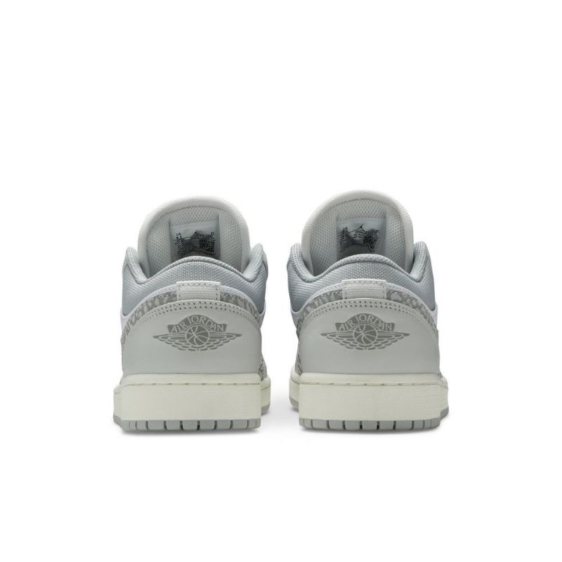 Pánské Boty Air Jordan 1 Low Premium Bílý Šedá