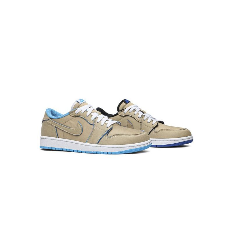 Pánské Boty Air Jordan 1 Low Sb Khaki Modrý