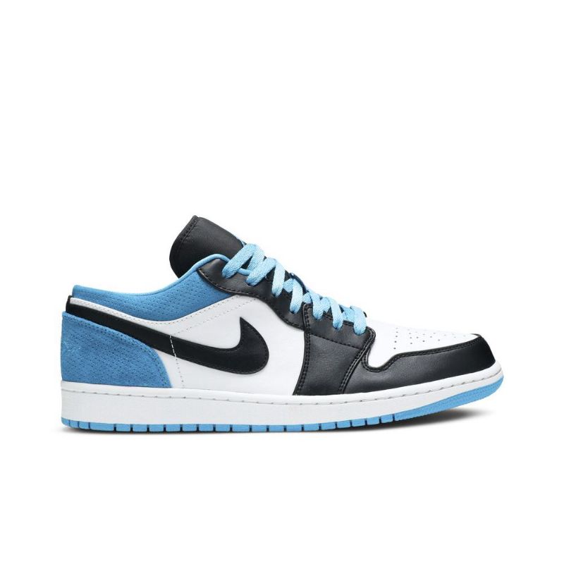 Pánské Boty Air Jordan 1 Low Se Černá Modrý Bílý