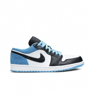 Pánské Boty Air Jordan 1 Low Se Černá Modrý Bílý