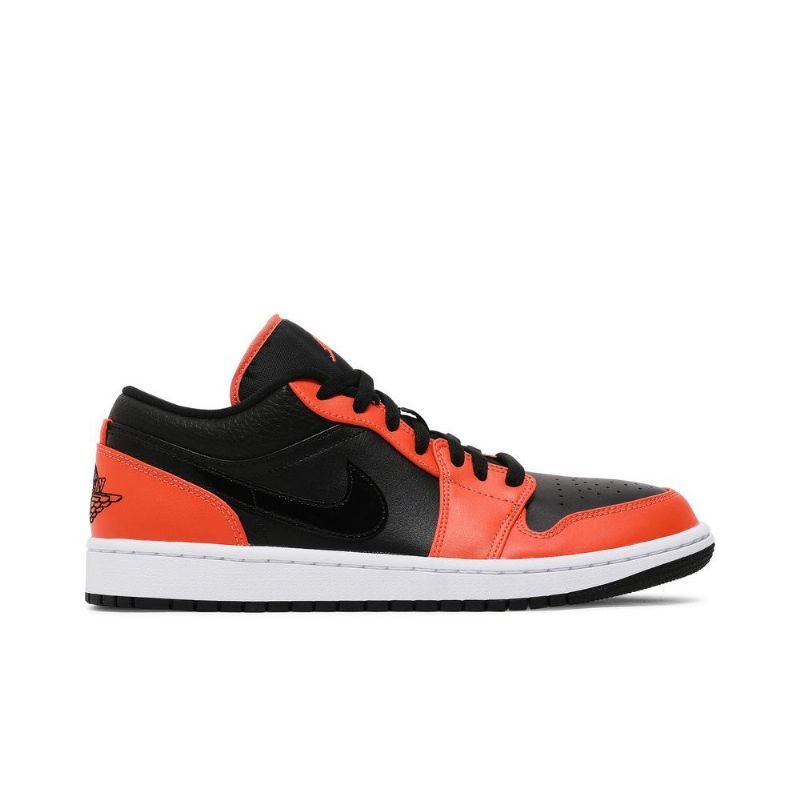 Pánské Boty Air Jordan 1 Low Se Černá Oranžový Bílý