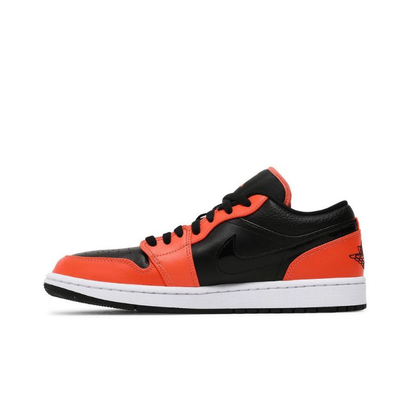 Pánské Boty Air Jordan 1 Low Se Černá Oranžový Bílý