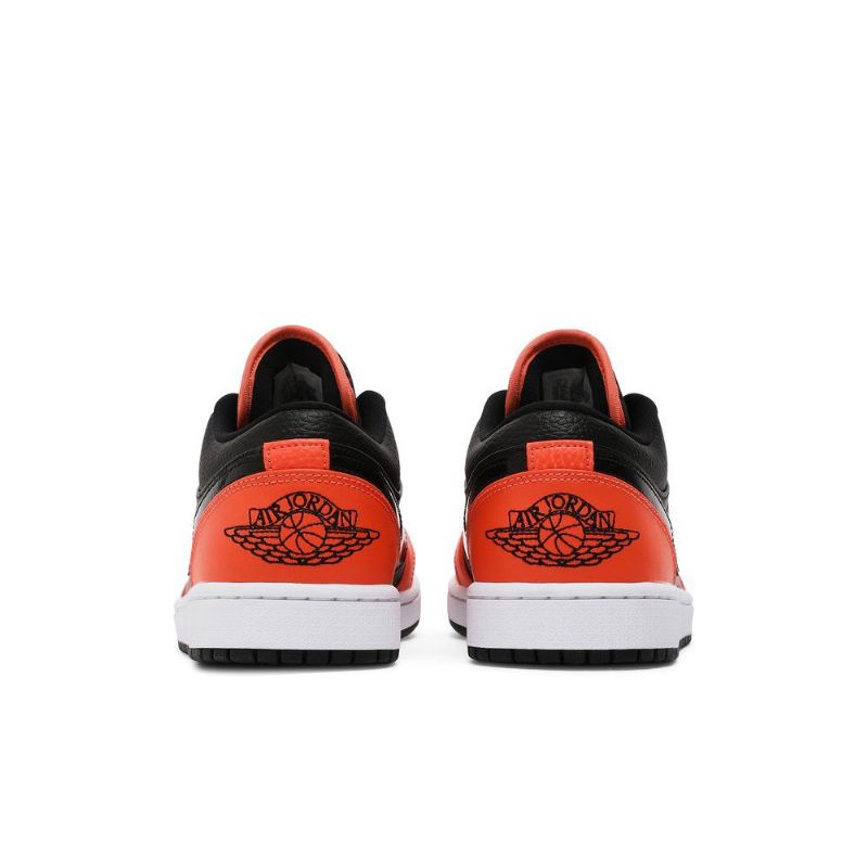 Pánské Boty Air Jordan 1 Low Se Černá Oranžový Bílý