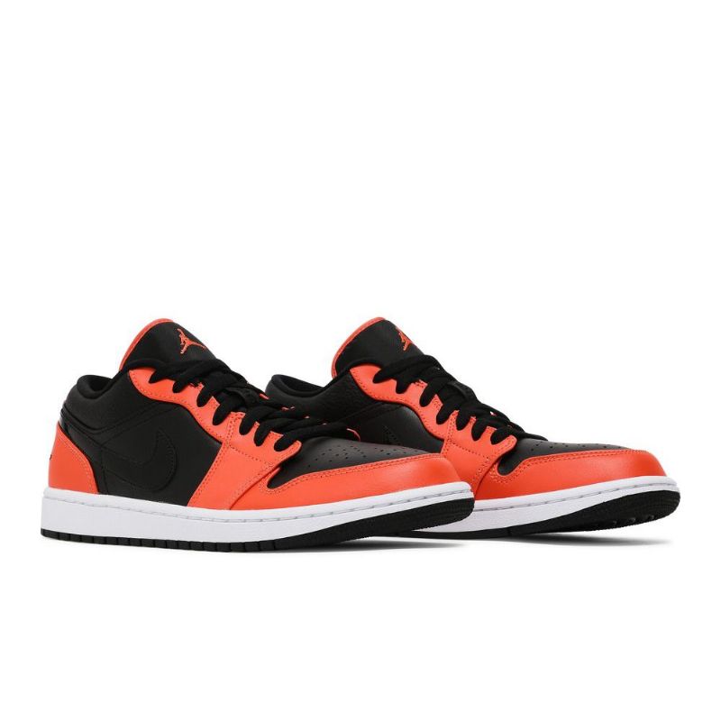 Pánské Boty Air Jordan 1 Low Se Černá Oranžový Bílý
