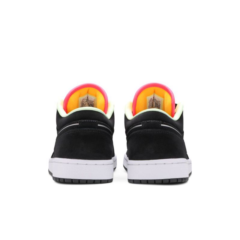 Pánské Boty Air Jordan 1 Low Se Černá Zelená Oranžová Růžová